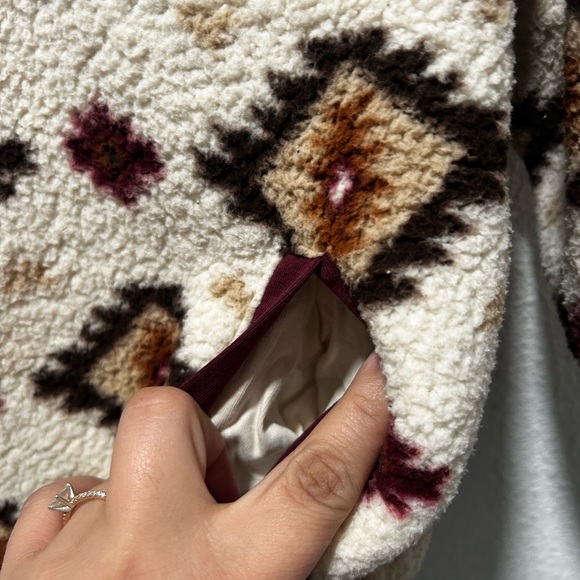 Gymboree Cream and Brown Fleece Pullover - Picture 5 of 5